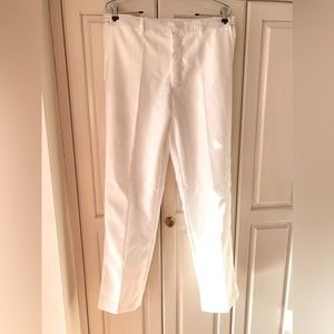 White men's Pants Adjustable waist 30-36